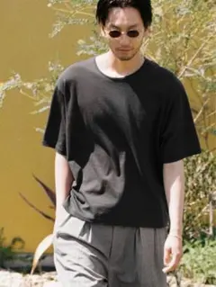 完売品！AGED PIMA DRIFT TEE MサイズCOAL BLACKのサムネイル