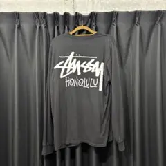 Stüssy ブラック ホノルル　ハワイ限定　長袖　Mサイズ