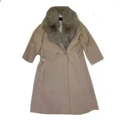 ALTO CAPPOTTO ベージュ ダブルブレスト ロングコート ファー襟
