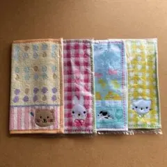 動物　ハンカチ4枚セット