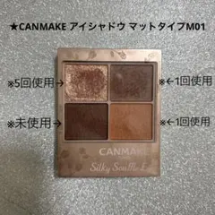 CANMAKE シルキースフレアイズ マットタイプM01番<アイシャドウ>