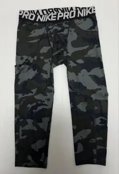 NIKE PRO ナイキプサッカー ランニング タイツ レギンス カモフラ 七分