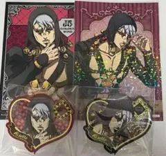 アクリルバッジ　リゾット　ジョジョ　ハート型ラメアクリルバッジ　特典　タワレコ