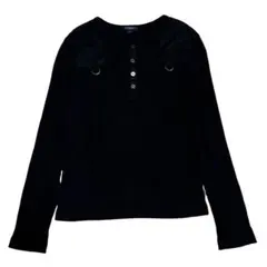 BURBERRY LONDON ヘンリーネック リブ カットソー ノバチェックのサムネイル