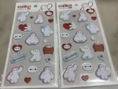 ディズニー　ベイマックス　ふわふわシール　２枚セット　セリア