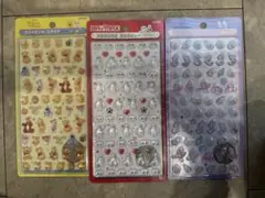 ディズニーキャラクターシール3シートセット