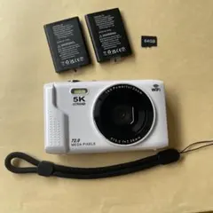 39. コンパクトデジタルカメラ 20MP高画質 4K 動画対応 手ブレ補正