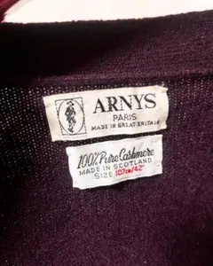 80s ARNYS PARIS pure cashmere cardigan