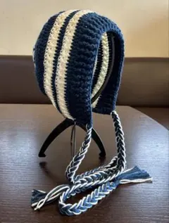 ボンネット　フード帽　ニット帽　バラクラバ