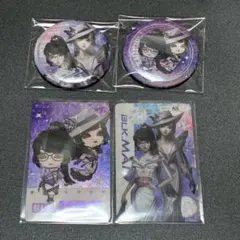 第五人格 IDV-ES コラボカフェBLK戦隊 芸者 缶バッジホログラムカード