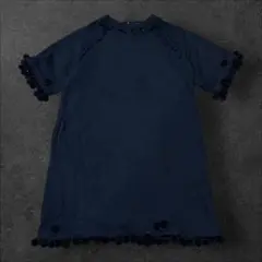 MARC JACOBS ポンポン装飾 ブラック ワンピース