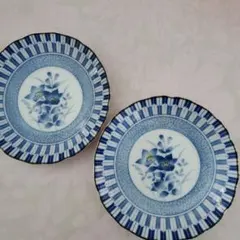 昭和レトロ☆小皿☆2枚セット☆ききょう