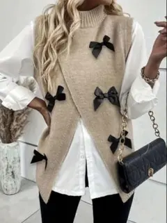 値下げ中　スリーブレス　ハラエラスティック　ベスト