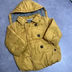値下げ　アカチャンホンポ　SIMPLE FREE マスタード ダウンコート 90