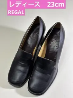 REGAL リーガル パンプス ブラック レザーのサムネイル