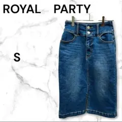 ロイヤルパーティー　ROYAL PARTY　デニムタイトスカート　S　インディゴのサムネイル