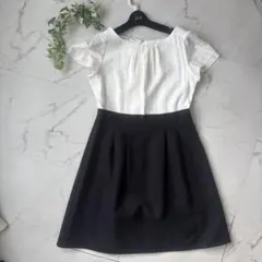 春休み限定値下げ！清楚系ホワイトチェック柄半袖ワンピース送料無料