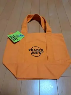 ☆TRADER JOE'S ☆ オレンジミニトートバッグ　エコバック