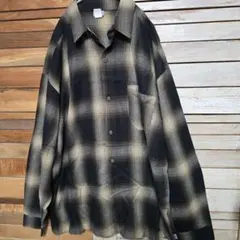 CALTOP キャルトップ オンブレシャツ チェック USA製 希少 3XL