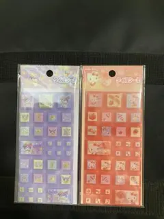 【正規品】　タイルシール サンリオ セブンイレブン クロミ+キティ