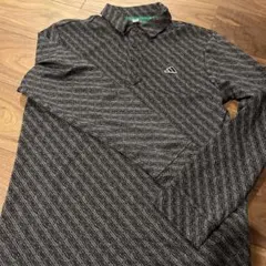 adidas パターンシャツ Mサイズ ブラック
