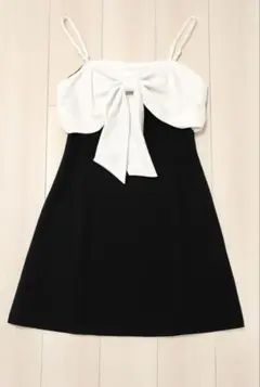 ✨️新品未使用✨️eimy istoire バックリボンオフショルミニワンピース F