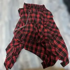 ACDC RAG 赤黒チェックフレアスカートのサムネイル
