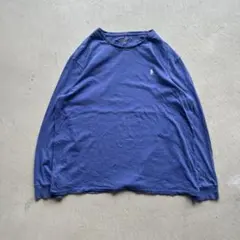 00s~ polo ralph lauren navy l/s ロンt