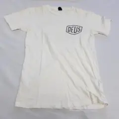 DEUS ホワイト ロゴ 半袖Tシャツ XS