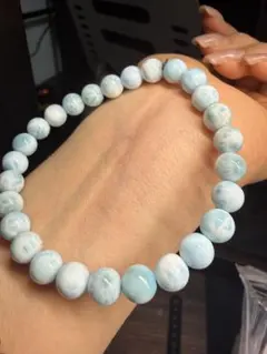 ラリマー ストロベリークォーツ 苺水晶 天然石 天然石ブレスレット