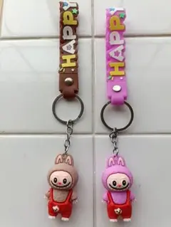 ラブブ風キーホルダー2個