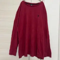 U.S. POLO ASSN. メンズ 長袖カットソー XXL ワインレッド