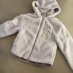 薄紫 フリースジャケット ボアアウター　ZARA kids 11-12歳