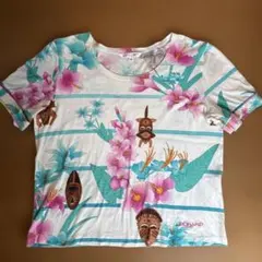 LEONARD レオナール 半袖 カットソー トップス コットン100% L 中古・古着通販】LEONARD (レオナール) プリント半袖カットソー