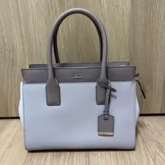 新品未使用》アンドシュエット チェックビジューラウンドトートバッグ 