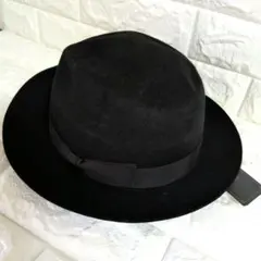 CA4LA カシラ黒のウールフェルトハット　日本製　新品タグ付き　サイズM