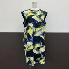 iCB オンワード樫山　ワンピース　ロング丈　ノースリーブ　42