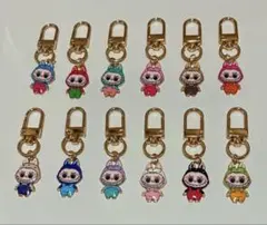 ラブブ　可愛いキャラクターアクリルストラップ12個セット