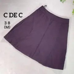 『C DE C』 クードシャンス （38） Ａラインスカート 光沢生地 ワールド