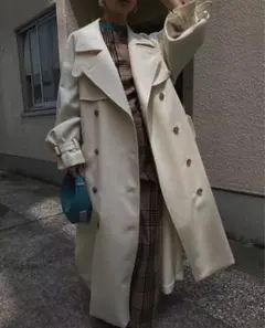 【新品タグ付】Ameri SUPERIOR FLARE TRENCH COAT