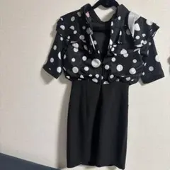 Sobre ドット柄フリルドレス Sサイズ ソブレ