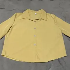 イエロー 長袖シャツ