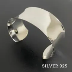 シルバー925 バングル シンプル太め 925刻印 新品 男女兼用 b31