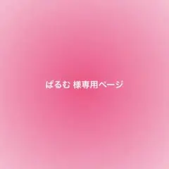 ぱるむ 様専用ページ