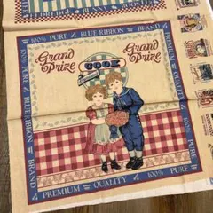 レア ヴィンテージ フィードサック風柄 ４パターン パネル USAコットン生地