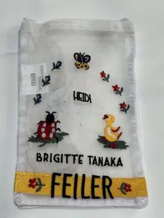 フェイラー　ブリジットタナカ ミニショルダーバッグ ホワイト　FEILER