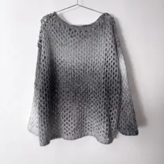 RMAF グラデーションメッシュプルオーバー ざっくりニット ゆったり