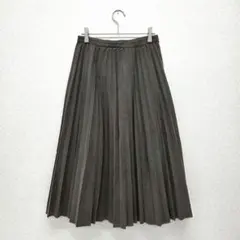 ビームスハート ロングスカート プリーツスカート フレア グレー Sサイズ