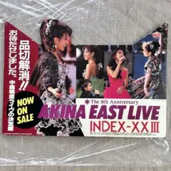 中森明菜　店頭用告知パネルAKINA EAST LIVE INDEX-XXIII