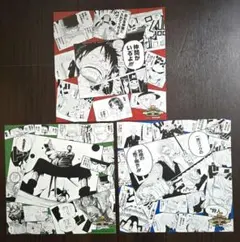 ワンピース ゾロ サンジ 麦わらストア イラストシート 3枚セット